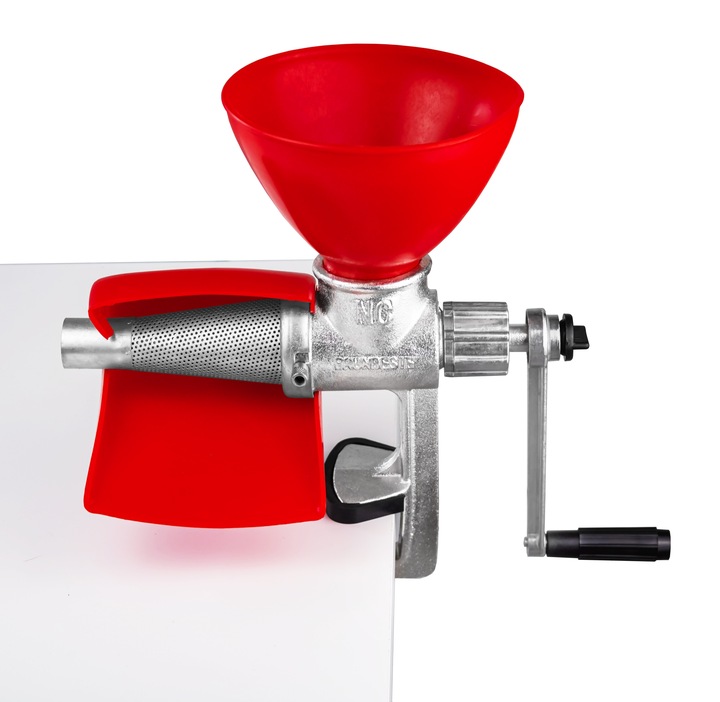 MASZYNKA ŻELIWNA SOLIDNA WYCISKARKA DO PRZECIERANIA POMIDORÓW OWOCÓW MOCNA