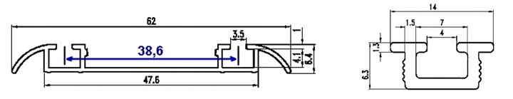 Wózki kółka rolki drzwi przesuwne AVANTI Easy V - KOMPLET 4 SZTUK