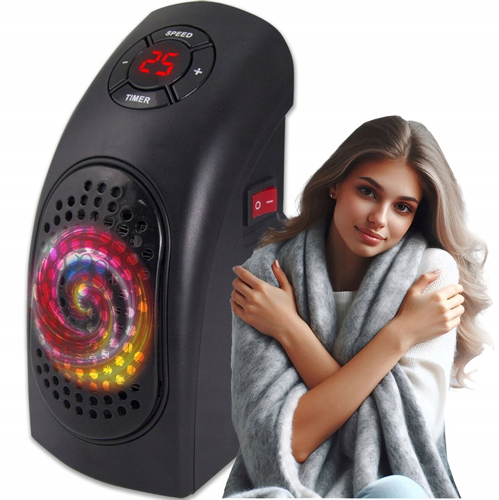 MINI GRZEJNIK ELEKTRYCZNY OGRZEWACZ FARELKA 400W HANDY HEATER