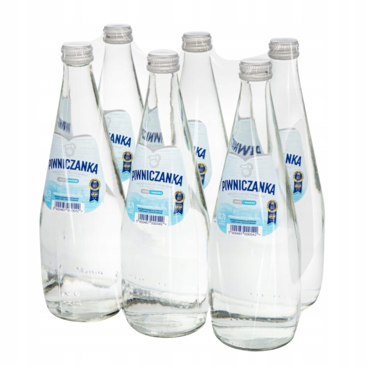 PIWNICZANKA Naturalna Woda Mineralna Niskonasycona CO2 w Szkle 700 ml