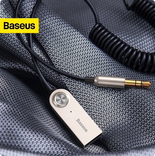 BASEUS TRANSMITER ADAPTER ODBIORNIK AUDIO BLUETOOTH AUX DO SAMOCHODU