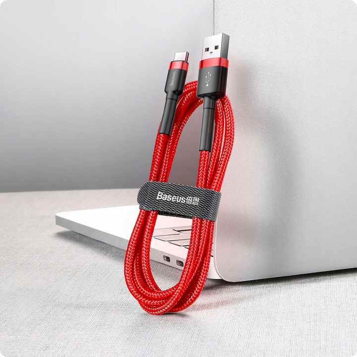 BASEUS MOCNY KABEL USB USB-C TYP-C PRZEWÓD OPLOT QUICK CHARGE 3.0 2A 3M