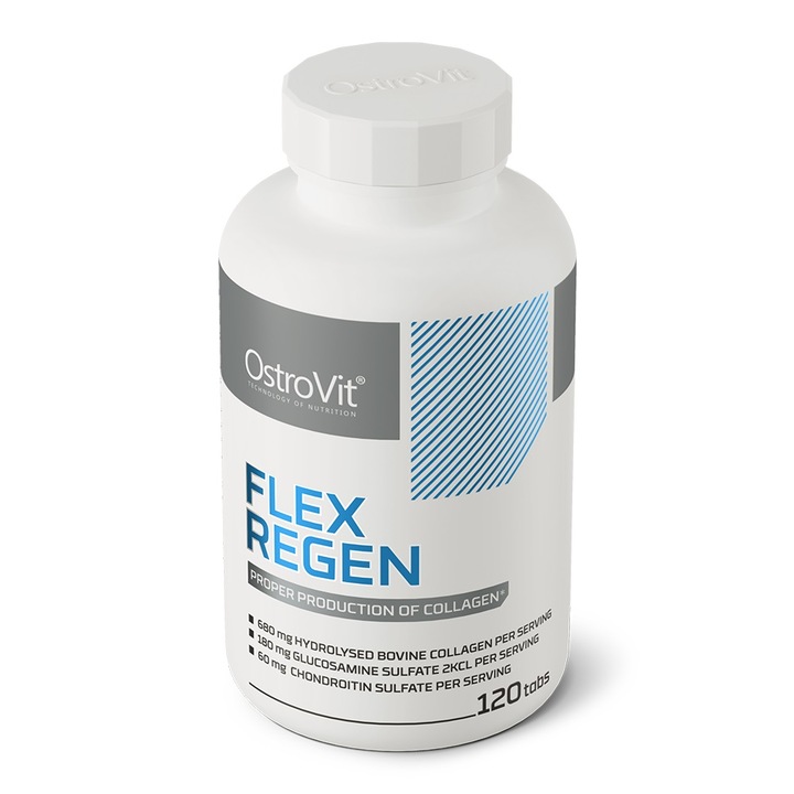 OstroVit Flex Regen 120 tab KOMPLEKS NA STAWY KOLAGEN MSM Glukozamina Wit C