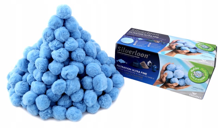 Silverloon 700g Kulki Filtracyjne Basenowe z Jonami Srebra = 25kg Piasku
