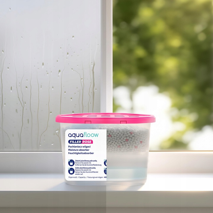 Pochłaniacz wilgoci osuszacz powietrza na wilgoć do łazienki róża 12