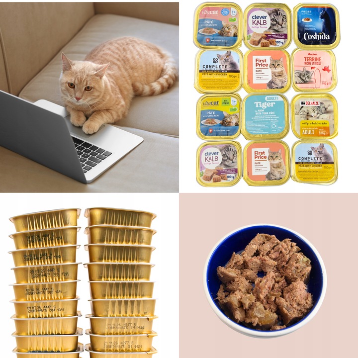 Karma Mokra dla kota Mix Smaków 34x 100g /85g Zestaw Różnych Producentów