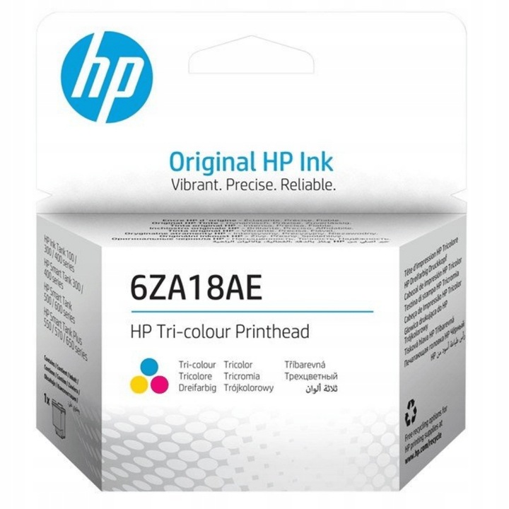 ORYGINALNA głowica drukująca HP 6ZA18AE Tri-color do DRUKAREK Smart Tank