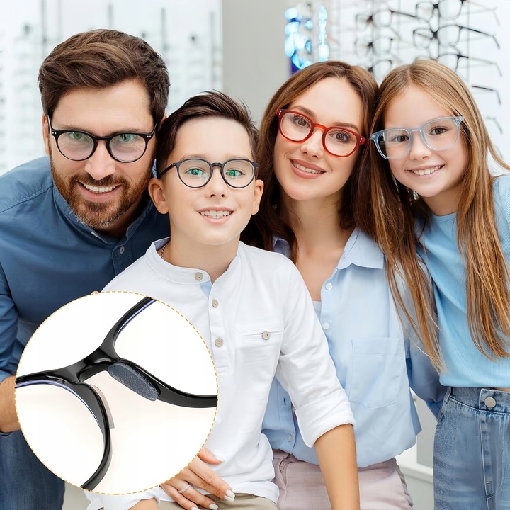 32 PAR NOSKÓW PRZYKLEJANYCH PRZEZROCZYSTYCH DO OKULARÓW 64 NOSKÓW SILIKON