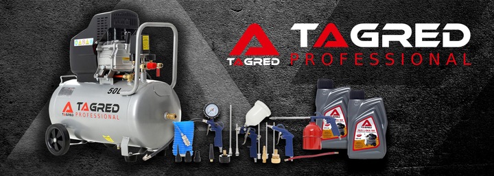 KOMPRESOR OLEJOWY SPRĘŻARKA 50L GRATIS ZESTAW 18w1