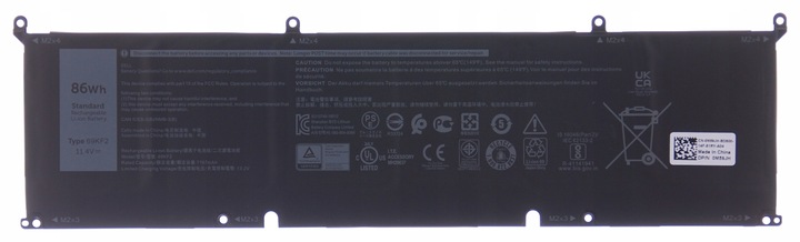 Bateria DELL 69KF2 11.4V 86Wh Kompatybilna z: 70N2F, M59JH