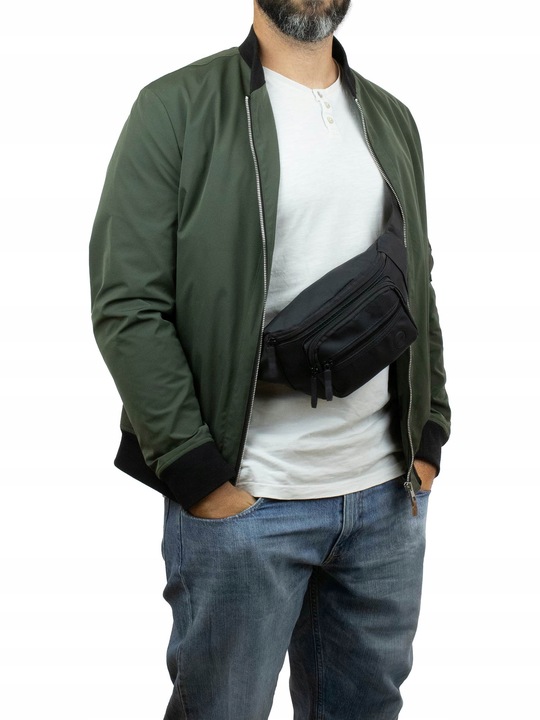 Alessio SASZETKA Torebka BIODRÓWKA NERKA męska POJEMNA TOP JAKOŚĆ