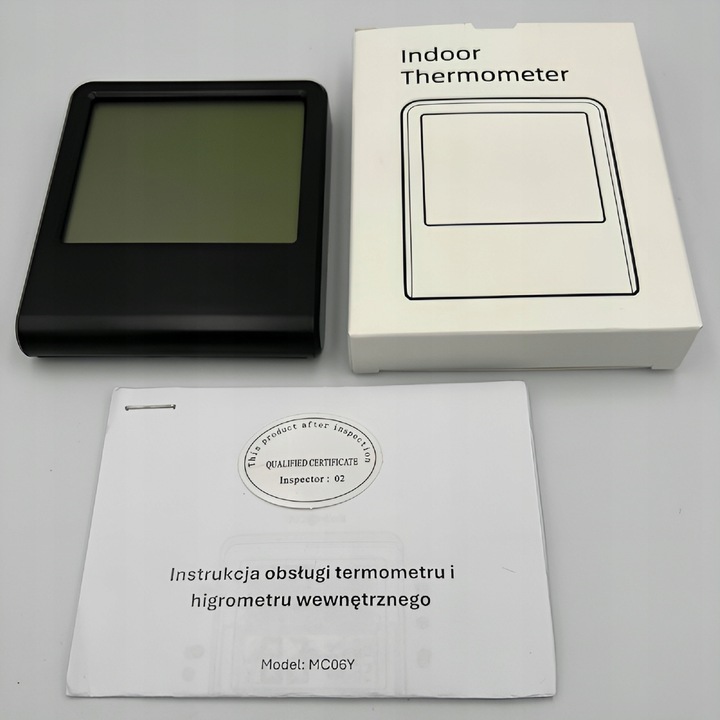 TERMOMETR POKOJOWY GEARZ DOKŁADNY BEZPRZEWODOWY WILGOTNOŚCIOMIERZ