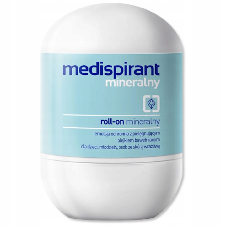 Medispirant mineralny ochrona olejek bawełniany 40 ml roll-on