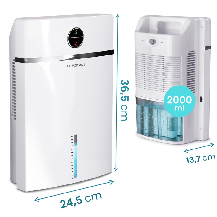 Osuszacz powietrza pochłaniacz wilgoci 2000ml 65W BERDSEN