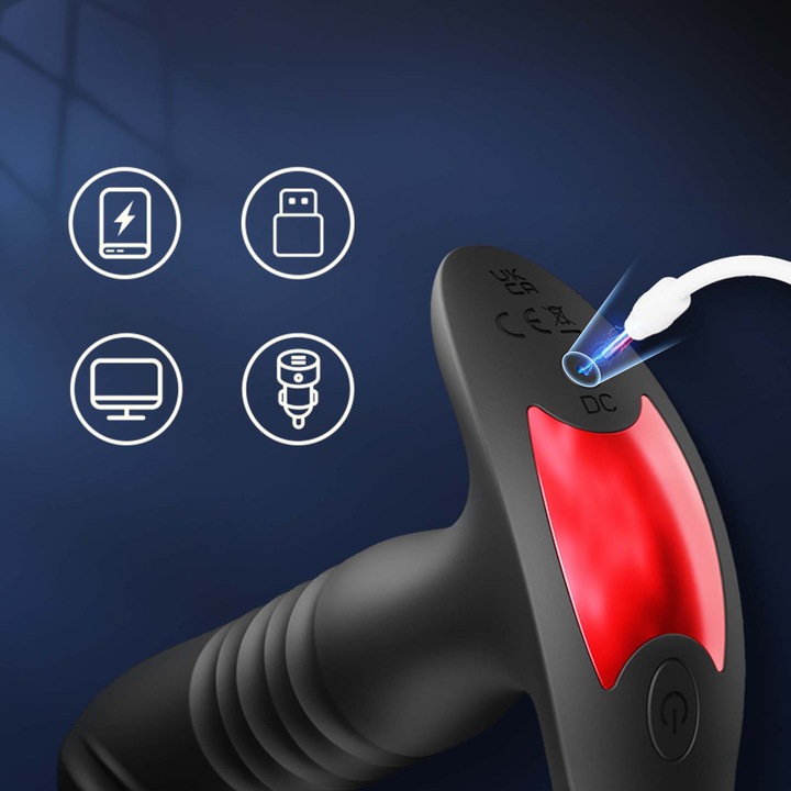 Zdalnie sterowany masażer prostaty z aplikacją