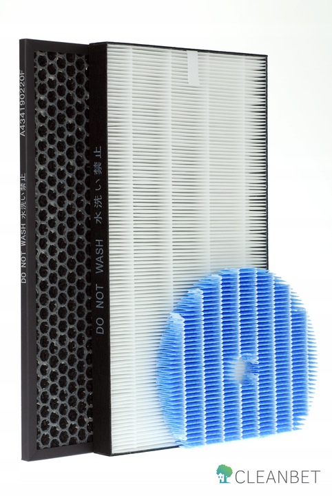 Zestaw filtrów HEPA węglowy nawilżający do SHARP KC-G40, KC-G50, EUW,