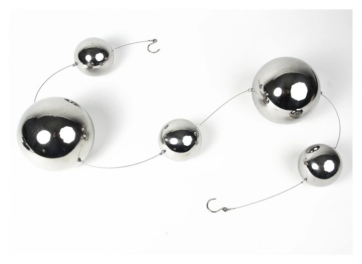 Girlanda Srebrne Kule Ze Stali Nierdzewnej 100cm Na Okno Z Haczykami GRATIS