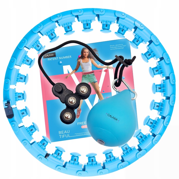 HULA HOP z Obciążeniem Odchudzające Obciążnikiem z Wypustkami SMART HULAHOP