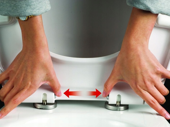 ESTIVA DESKA WC SEDESOWA WOLNOOPADAJĄCA TWARDY DUROPLAST NADRUK GRAFITOWY