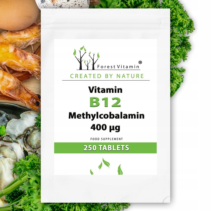 MOCNA WITAMINA B12 METYLOKOBALAMINA 250 TABLETEK