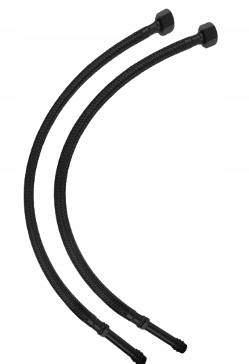 Wąż wężyk do baterii komplet 2 szt CZARNY 3/8 x M10 60 cm N-W