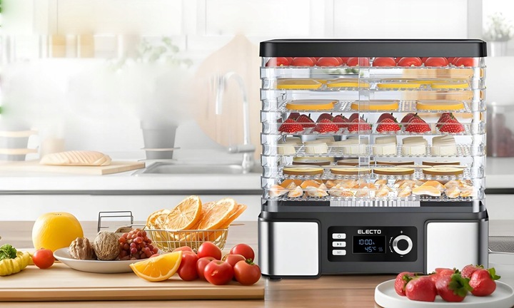 SUSZARKA DO GRZYBÓW OWOCÓW WARZYW DUŻA 15L TIMER TERMOOBIEG 500W + 6