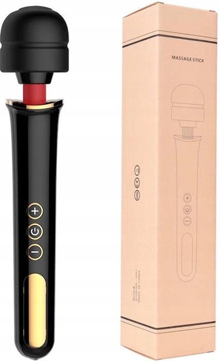 CZARNY MASAŻER ŁECHTACZKI DUŻY WIBRATOR DLA KOBIET - USB