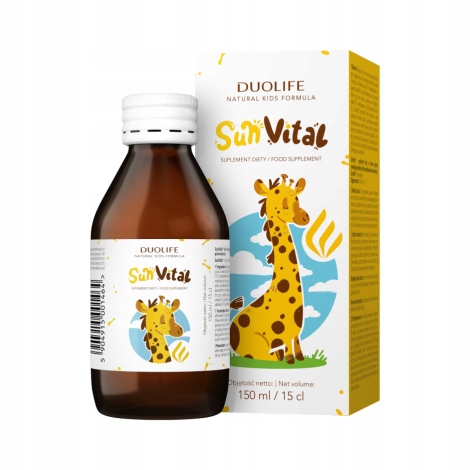 DuoLife SunVitaL Suplementy diety dla dzieci czarny bez 150 ml