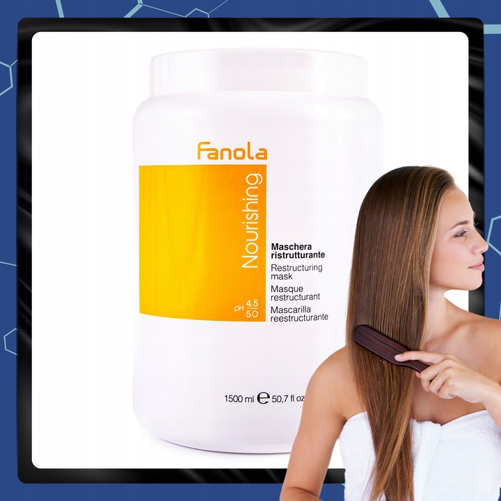 Maska do Włosów Suchych Łamliwych po Zabiegach FANOLA NOURISHING 1500ML
