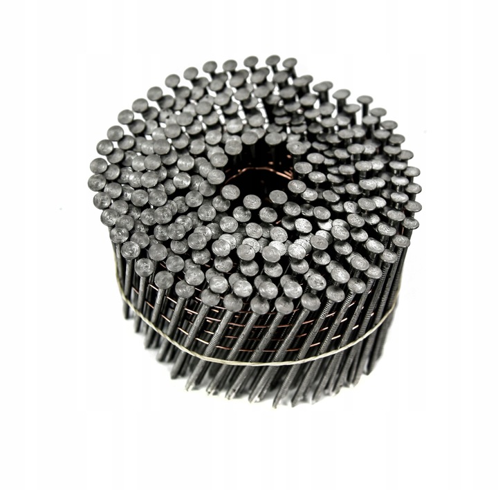 Gwoździe do gwoździarki BĘBNOWE 3,8x125mm 1440szt Łączone drutem Koletowane