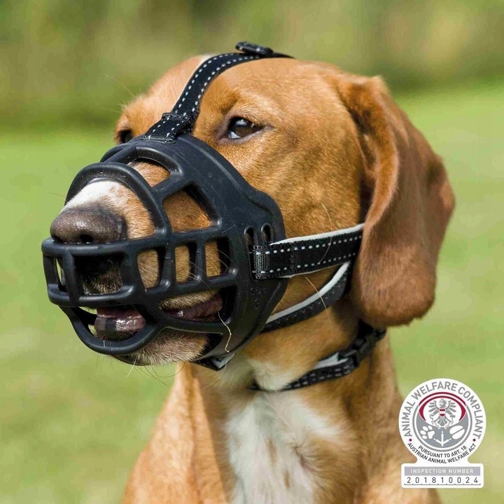 Trixie Kaganiec Muzzle Flex silikonowy M–L czarny