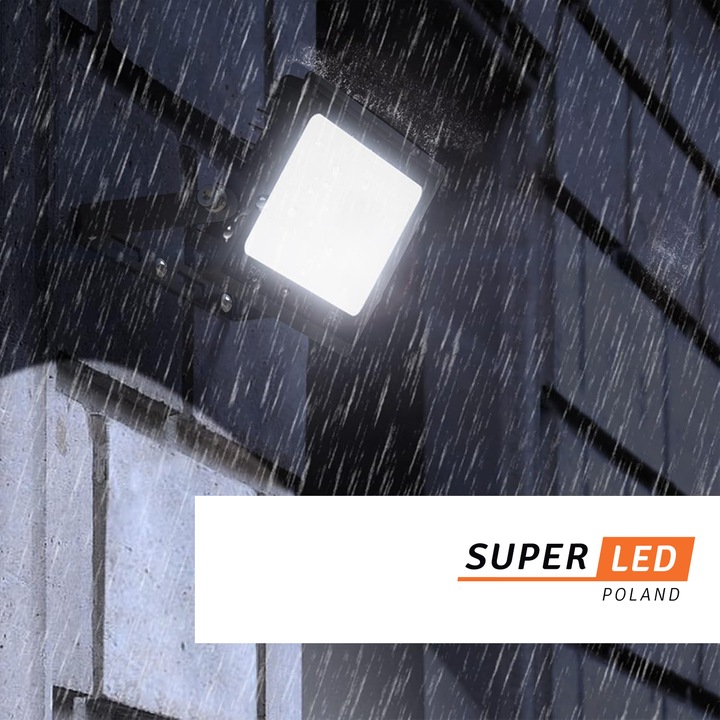 Halogen Naświetlacz LED 50W 5500 lm IP65 czujnik ruchu SUPER MOCNY