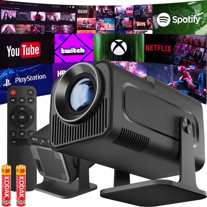 Projektor LED Alwtniet Hy320 mini czarny