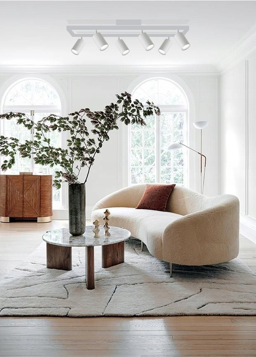 Lampa Wisząca Sufitowa Oprawa natynkowa 6x GU10 Spot Ruchoma Kinkiet