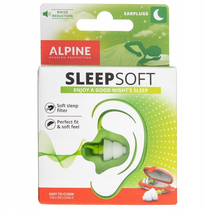 ALPINE SLEEPSOFT ZATYCZKI DO SPANIA CHRAPANIE