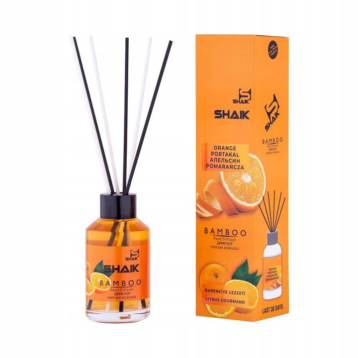 Zapach do domu POMARAŃCZA patyczki dyfuzor SHAIK 115 ml