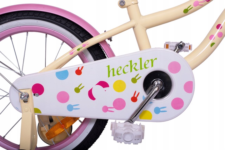 Rowerek dziecięcy Heckler Rainbow 16" White / Yellow