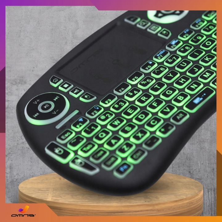 Klawiatura podświetlana bezprzewodowa z touchpadem mini do tabletu tel LED