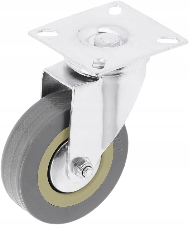 KÓŁKA MEBLOWE OBROTOWE GUMOWE CICHE KOŁA ŁOŻYSKOWANE ZESTAW 4 KÓŁEK