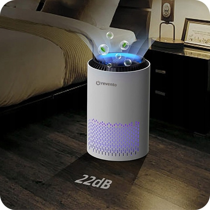 OCZYSZCZACZ POWIETRZA REVENTO PURO CICHY AROMATERAPIA TIMER + FILTR