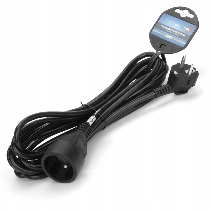 PRZEDŁUŻACZ SIECIOWY 1 GNIAZDO UZIEMIENIE GRUBY ELEKTRYCZNY KABEL RTV