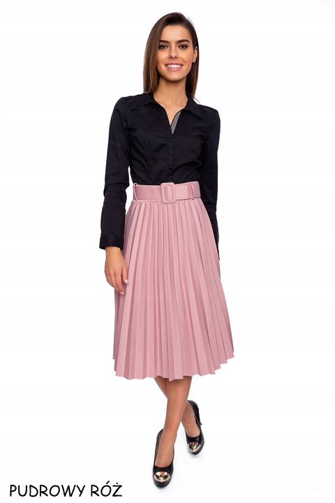802___SPÓDNICA PLISOWANA PASEK GUMKA