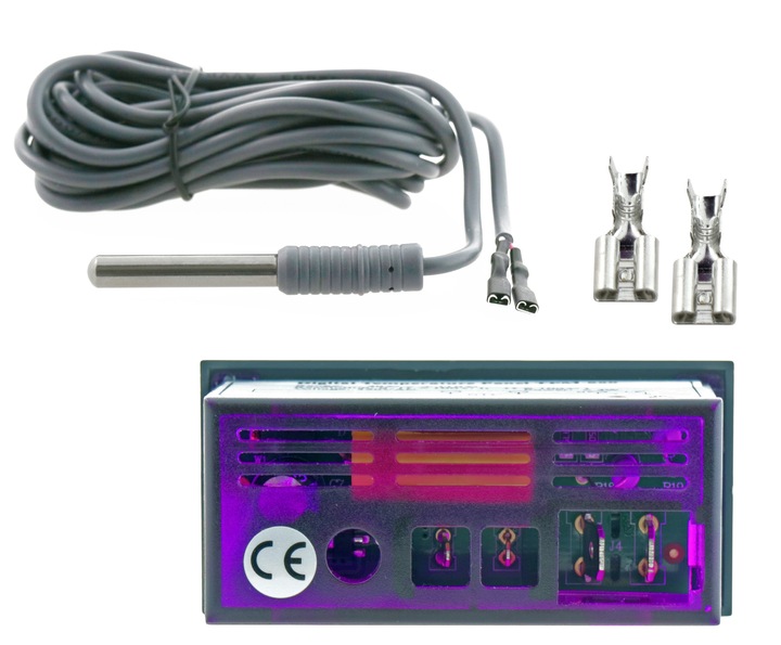 TERMOMETR cyfrowy ELEKTRONICZNY 110C wyś. LED 230V