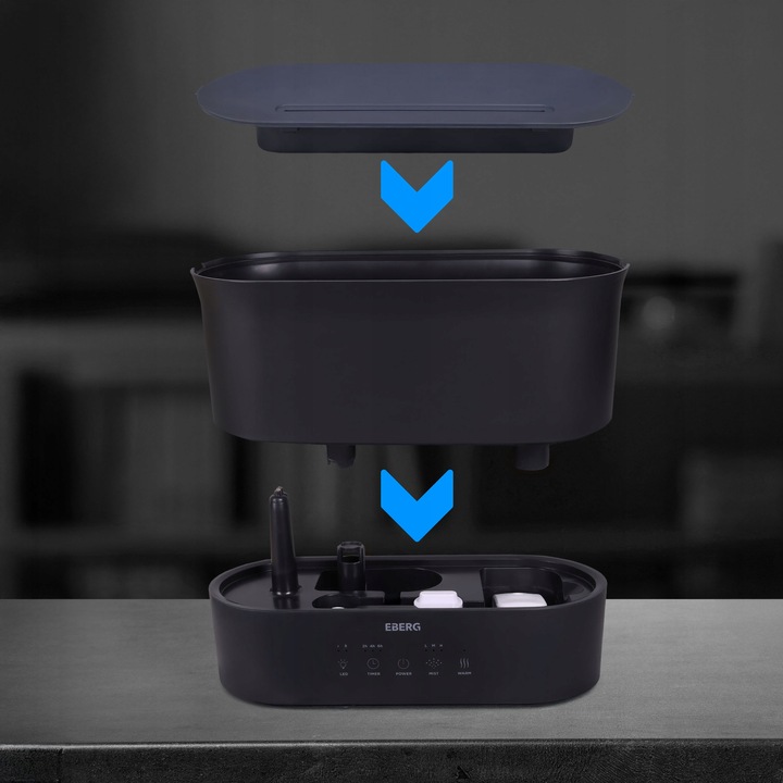 Nawilżacz powietrza EBERG LUMO 2,2l aromaterapia kominek 3D efekt