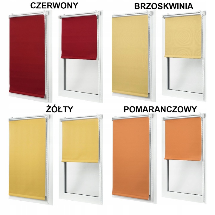 ROLETA ROLETY ZACIEMNIAJĄCA BLACKOUT 65x150 CM NA WYMIAR TERMO TERMICZNA