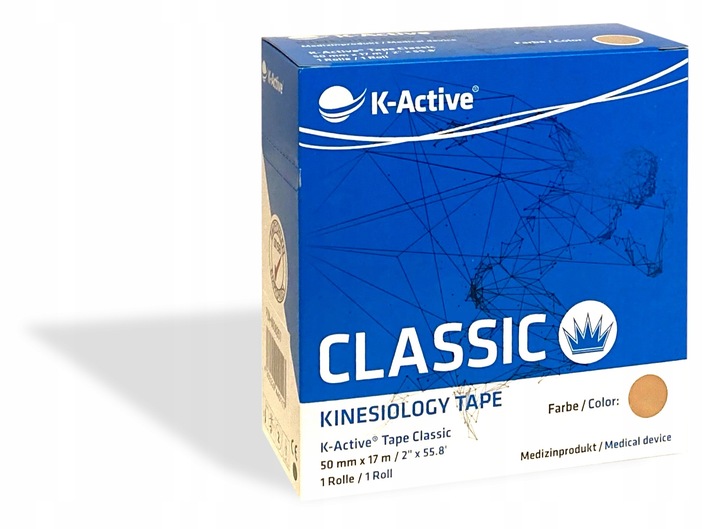K-Active Kinesiology Tape beżowy 5cm/17m (Nitto)
