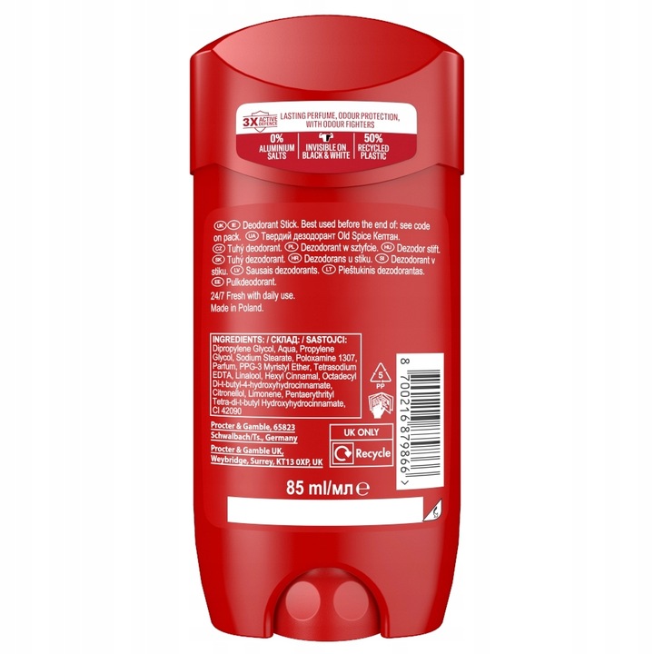 Old Spice Captain Dezodorant w sztyfcie dla mężczyzn 85ml
