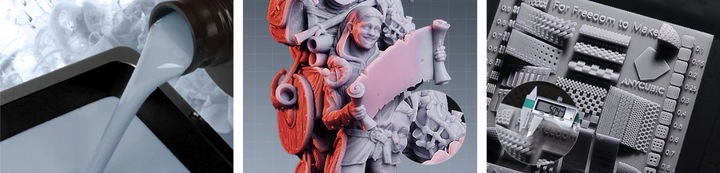 Żywica UV Anycubic Standard Basic Gray Grey Szara 1l 1kg