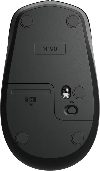 Myszka bezprzewodowa Logitech M190 Logi Czarna optyczna 1000 DPI Wygodna