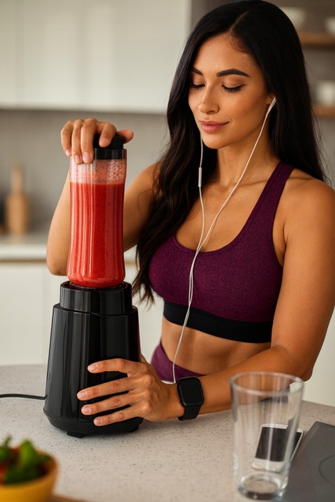 BLENDER KIELICHOWY MIKSER DO SMOOTHIE KOKTAJLI KRUSZY LÓD 2 BIDONY